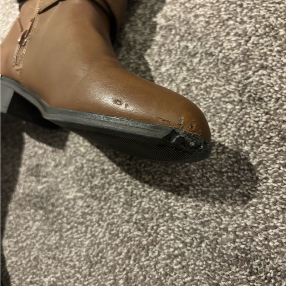 Brown Knee-High Riding Boots - Picture 5 of 6